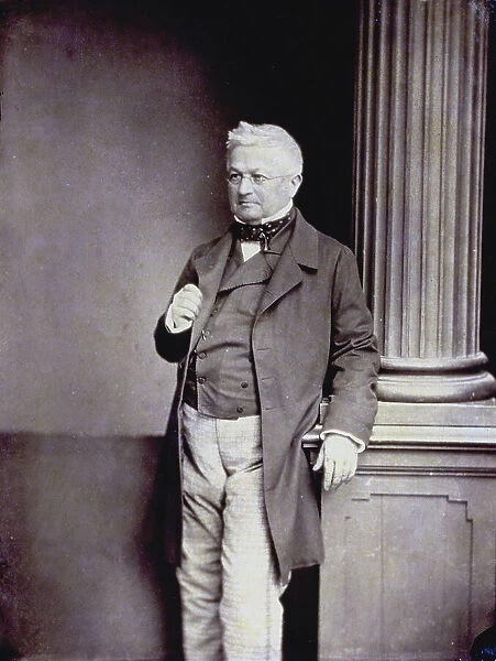 Full-length portrait of the French politician Adolphe Thiers in elegant Nineteenth century clothing