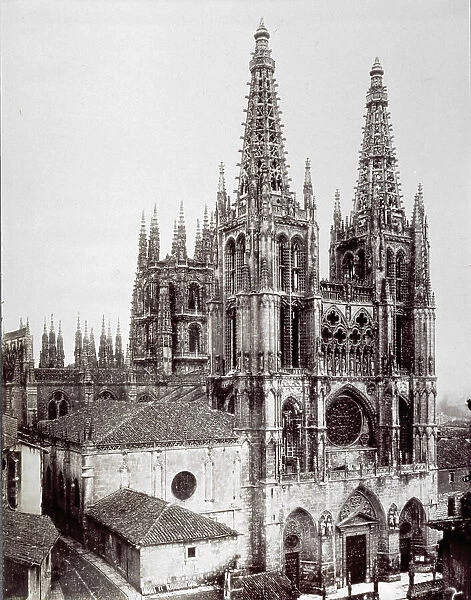 The gothic cathedral Of Burgos in Spain