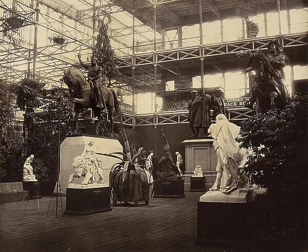 A hall inside the Crystal Palace in London