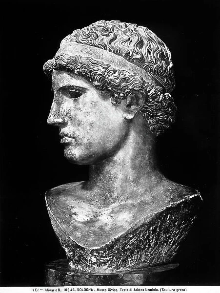 Head of Athena Lemnia, preserved in the Archeological Civic Museum of Bologna