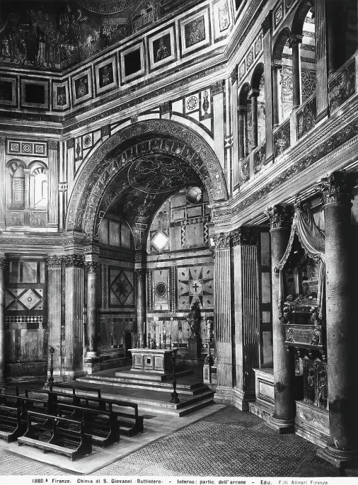 Framed Print : Detail of the interior of the Baptistry in Florence Framed Print : Detail of the interior of the Baptistry in Florence