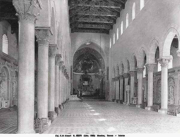 Interior of the cathedral of Messina