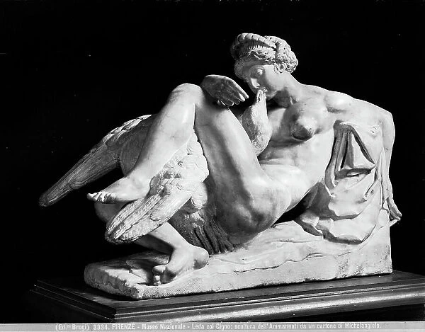 Leda with the swan, marble by Bartolomeo Ammannati, Bargello National Museum, Florence