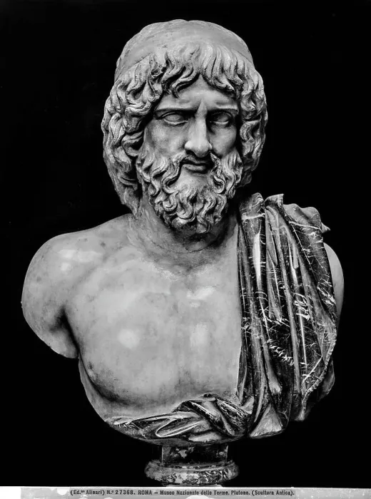 Framed Print : Marble bust of Asclepius or Hades-Pluto, Copy from an original greek of the fifth century BC, marble, ancient Roman art, National Roman Museum Palazzo Altemps, Rome Framed Print : Marble bust of Asclepius or Hades-Pluto, Copy from an original greek of the fifth century BC, marble, ancient Roman art, National Roman Museum Palazzo Altemps, Rome