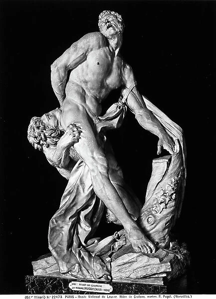 Milone di Crotone, sculpture of Pierre Puget preserved in the Louvre Museum, Paris