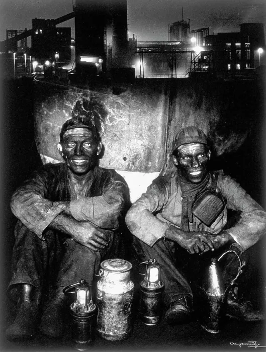 Framed Print : Two miners on a work break Framed Print : Two miners on a work break