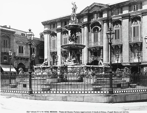 The Orion Fountain, by Giovan Angelo da Montorsoli and Domenico Vanello, in Piazza Duomo, Messina