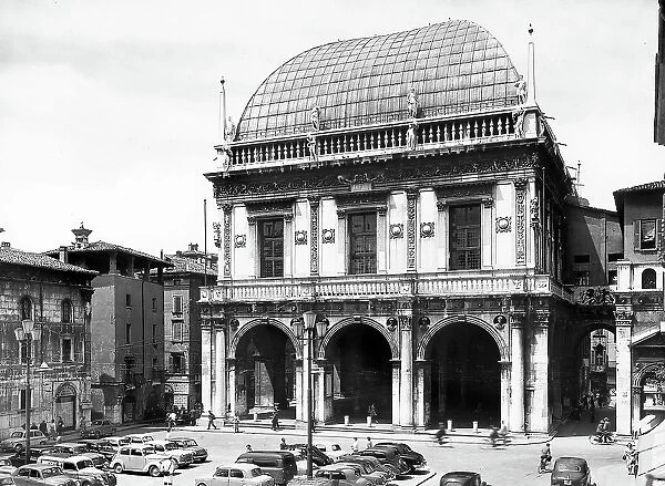 Palazzo del Municipio or della Loggia situated in the piazza of the same name in Brescia