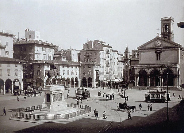 Piazza Vittorio Emanuele II in Leghorn, Italy