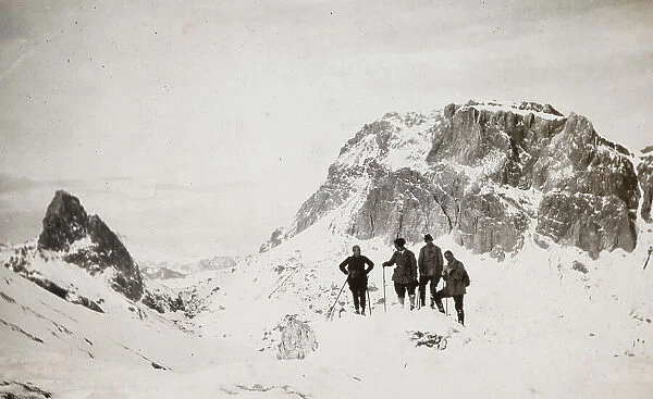 Portrait of a group on Mount Nuvolau, Belluno
