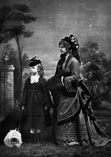 Portrait of lady with child