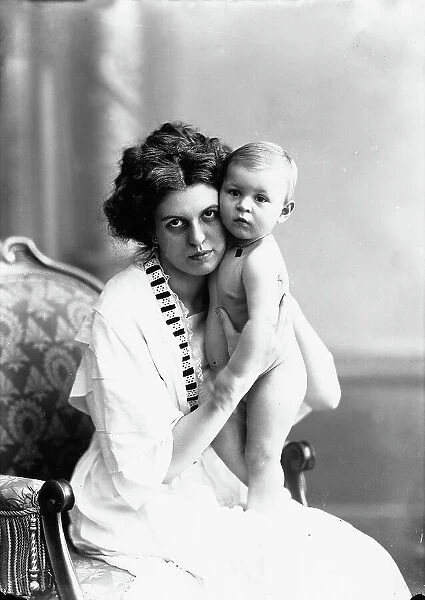 Portrait of mother with her son