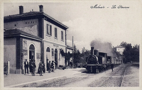 The railway station of Malnate, Varese