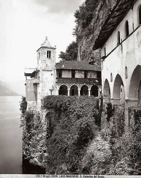 Sanctuary of Santa Caterina del Sasso in Leggiuno on Lago Maggiore