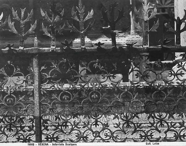 Scaligera wrought iron, detail, courtyard of the Palazzo della Prefettura, Verona