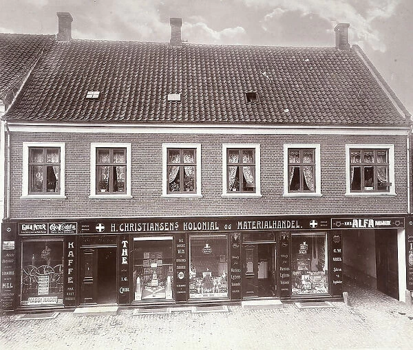 Some shops in a town of Denmark