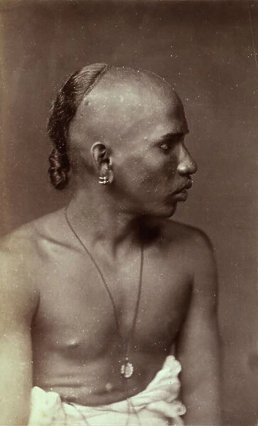 A souvenir of Odoardo Beccari's journeys: portrait of a young man in Sri Lanka