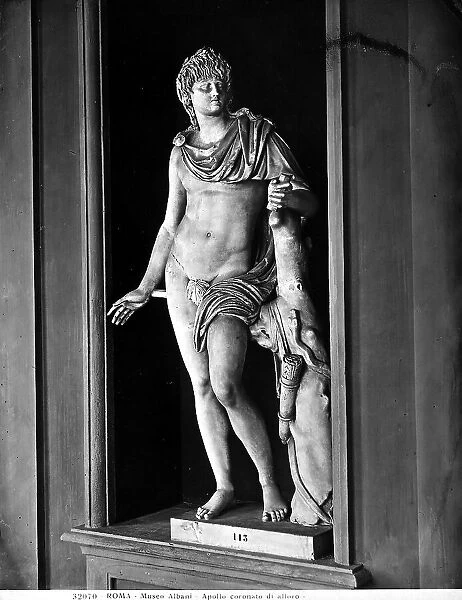 Statue depicting Apollo, in the Museum of Villa Albani, in Rome
