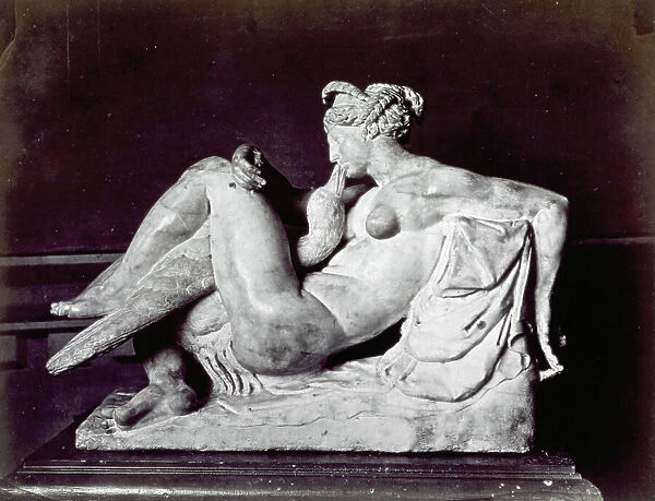 Statue of Leda and the swan, in the Museo del Bargello in Florence