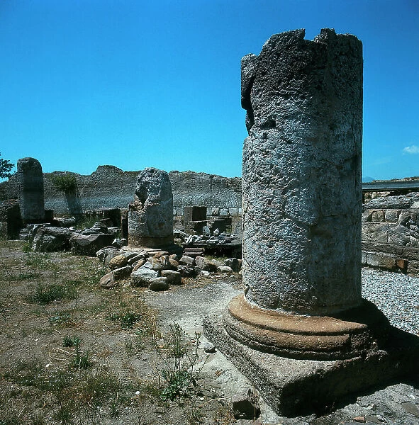 Sybaris. Ruins at Sybaris. Archaeological excavations of Magna Graecia