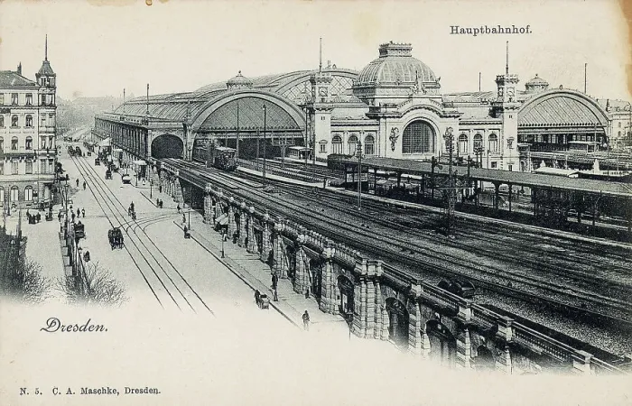 Framed Print : View of the Dresden train station Framed Print : View of the Dresden train station