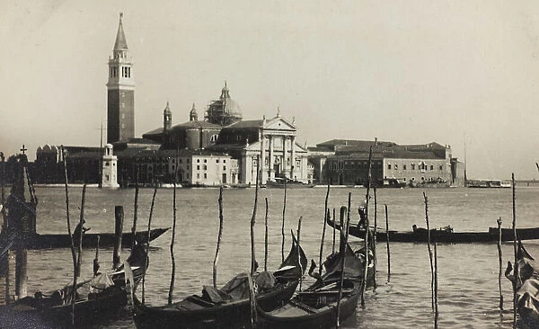 View of the island of San Giorgio with the homonymous church in Venice