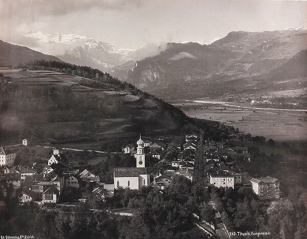 View of Thusis, in Switzerland