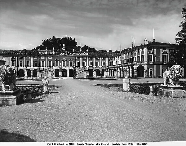 View of Villa Avorgadro-Fenaroli, photographed from the courtyard. The palace was built by Giovan Battista and Antonio Marchetti and is located in Rezzato, province of Brescia