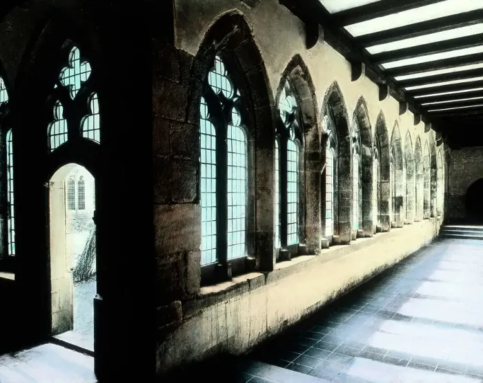 Framed Print : Thuringia Print: Cloister in Augustinian Monastery Framed Print : Thuringia Print: Cloister in Augustinian Monastery