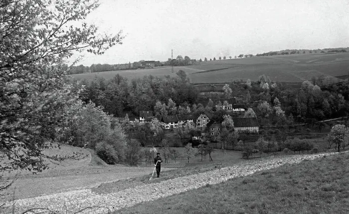 Framed Print : Wietsche Village Print, 1910s
