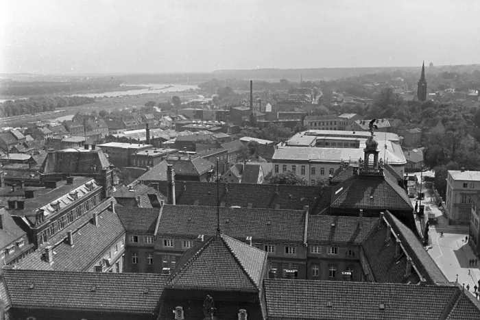 Framed Print : Frankfurt / Oder Print, Black and White Photograph Framed Print : Frankfurt / Oder Print, Black and White Photograph
