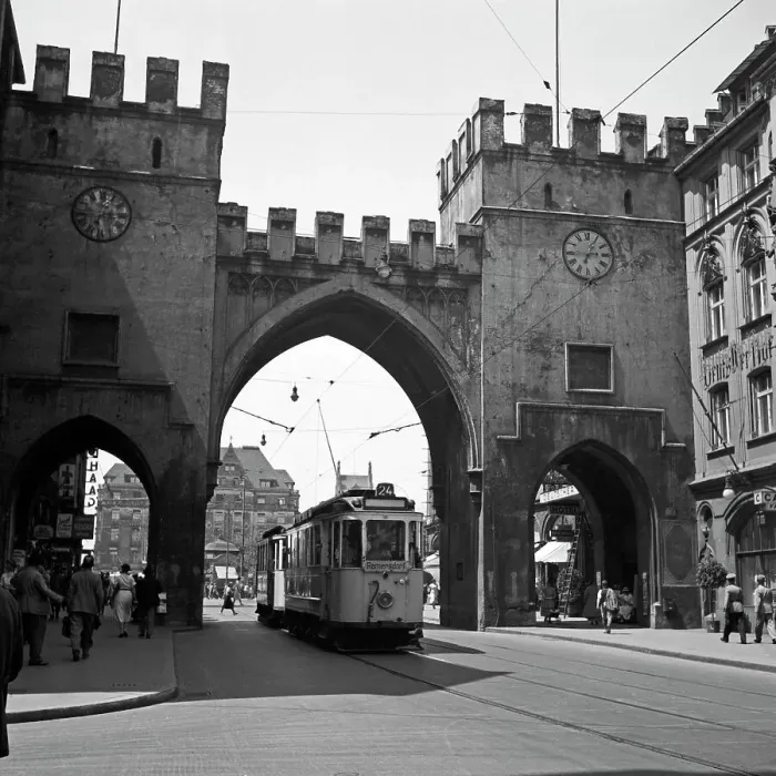 Framed Print : Munich Tram Print, 1930s