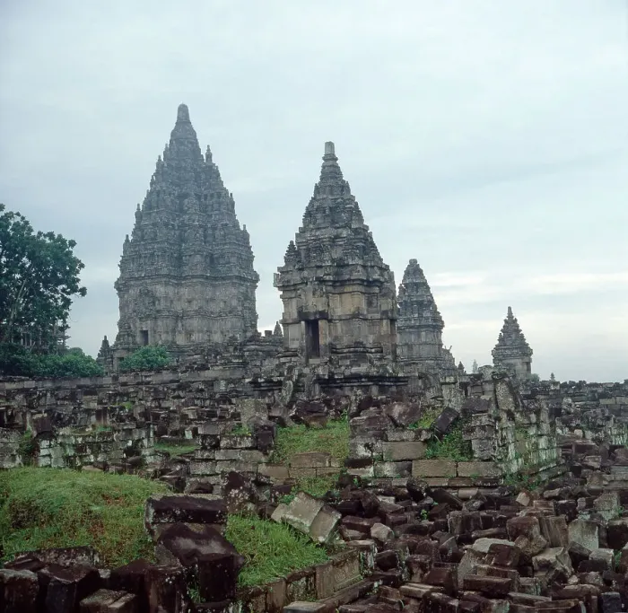 Framed Print : Print of Prambanan Hindu Temple Complex on Java Island Framed Print : Print of Prambanan Hindu Temple Complex on Java Island
