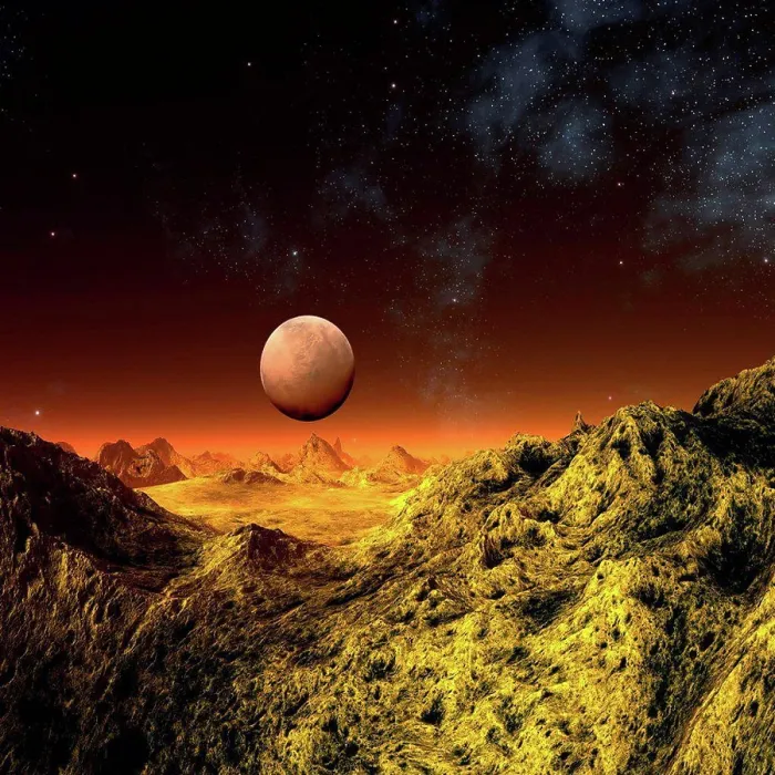Framed Print : Alien Planet Print Framed Print : Alien Planet Print