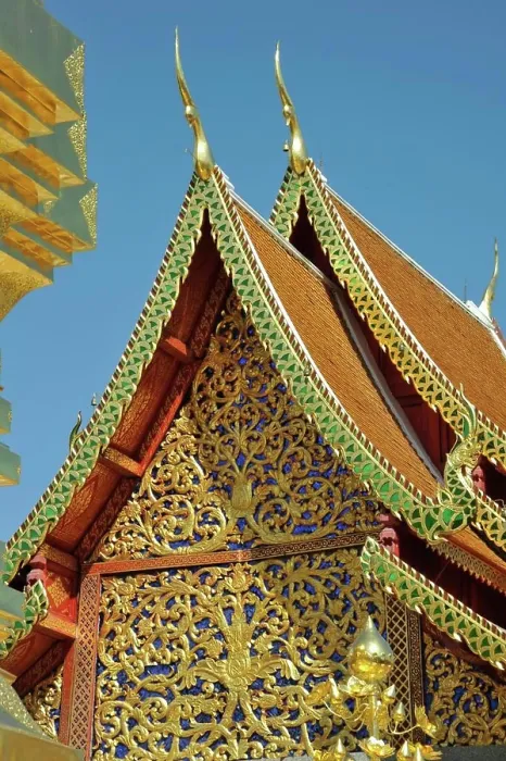 Framed Print : Print of Wat Phrathat Doi Suthep Architectural Details Framed Print : Print of Wat Phrathat Doi Suthep Architectural Details