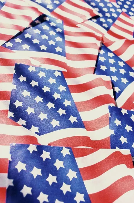 Framed Print : American Flag Close-up Print Framed Print : American Flag Close-up Print
