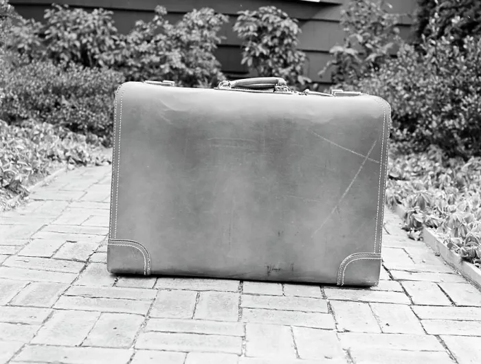 Framed Print : Close-up of a suitcase Print Framed Print : Close-up of a suitcase Print
