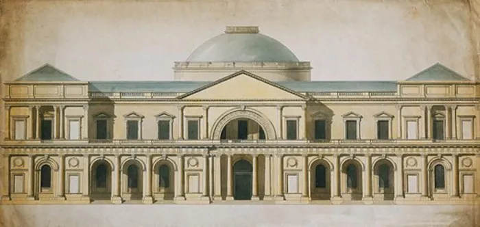 Framed Print : Competition Design for the Royal Exchange Print Framed Print : Competition Design for the Royal Exchange Print