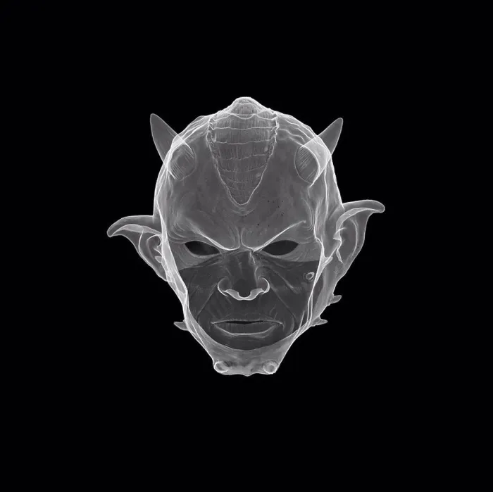 Framed Print : Devil Mask Print X-ray Framed Print : Devil Mask Print X-ray