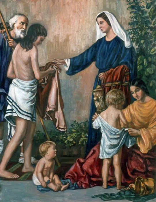 Framed Print : Dorcas Devoting Herself To Acts Of Charity Print