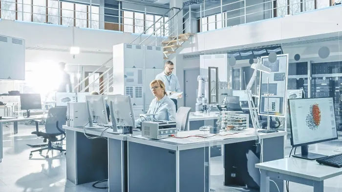 Framed Print : Print of an Engineer Working on a Computer Framed Print : Print of an Engineer Working on a Computer