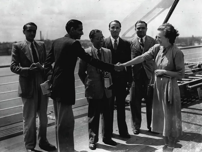 Framed Print : First Trainees Arrive In Britain Under Colombo Plan Scheme Print Framed Print : First Trainees Arrive In Britain Under Colombo Plan Scheme Print