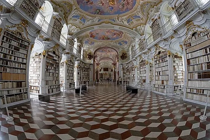 Framed Print : Interior View Print of Admont Abbey Library Framed Print : Interior View Print of Admont Abbey Library