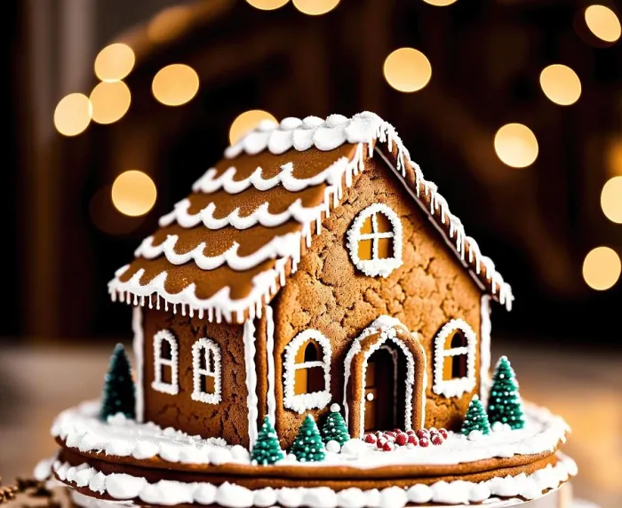 Framed Print : Gingerbread House Print Framed Print : Gingerbread House Print