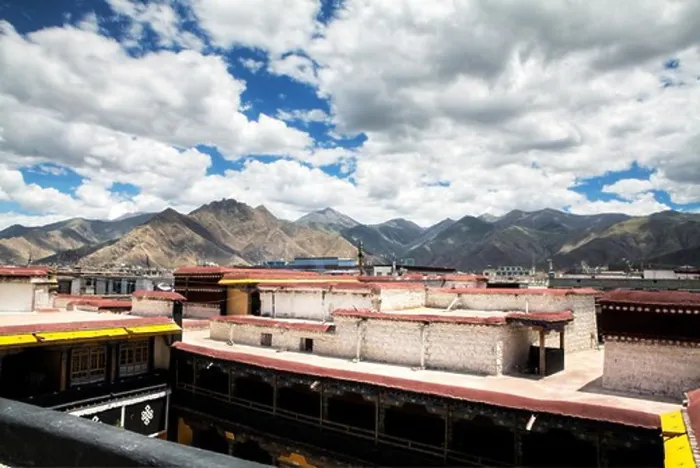 Framed Print : High Angle View Print of Lhasa Residential Structure Framed Print : High Angle View Print of Lhasa Residential Structure