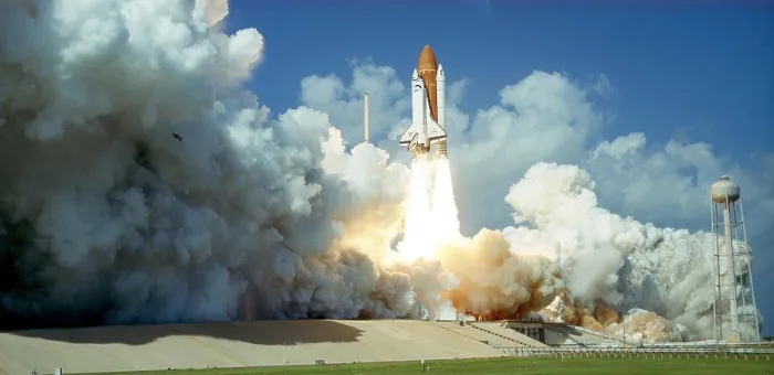 Framed Print : Launch of Space Shuttle Challenger Print, 1985 Framed Print : Launch of Space Shuttle Challenger Print, 1985