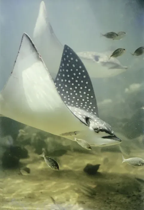Framed Print : Leopard Ray Print: A Close-up Image Framed Print : Leopard Ray Print: A Close-up Image