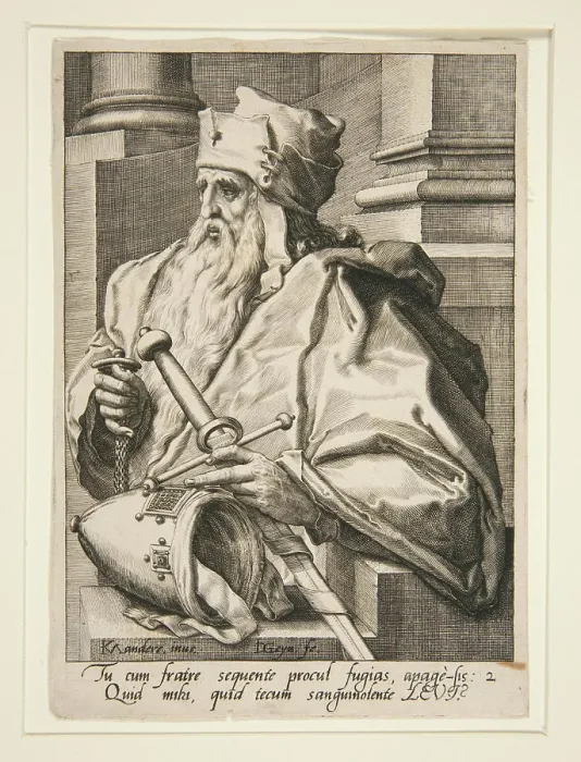 Framed Print : Levi Print, a depiction of the biblical figure in an engraving Framed Print : Levi Print, a depiction of the biblical figure in an engraving