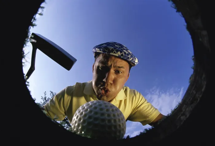 Framed Print : Low Angle Golf Ball Print Framed Print : Low Angle Golf Ball Print