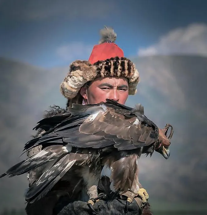 Framed Print : Mongolian Eagle Hunter Print Framed Print : Mongolian Eagle Hunter Print